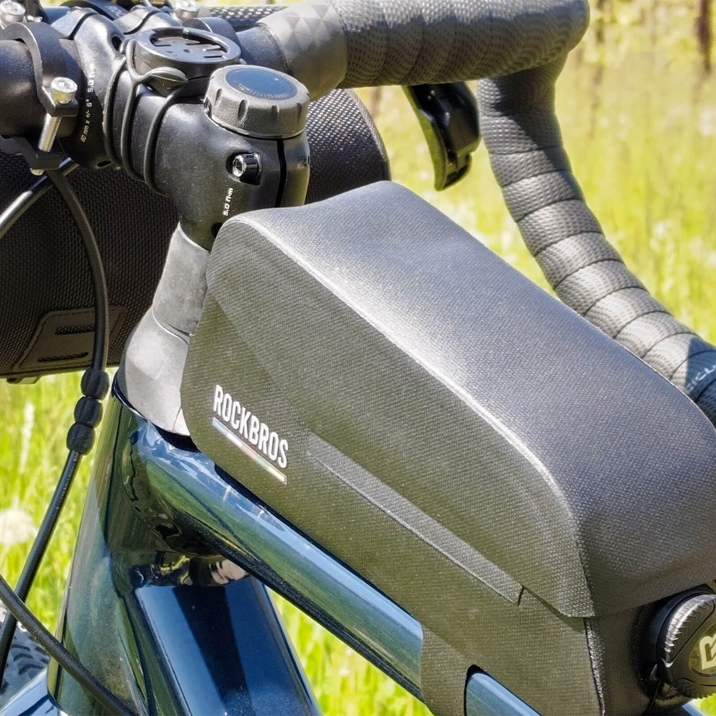 ROAD TO SKY Magnetische Oberrohrtasche 100 % Wasserdicht