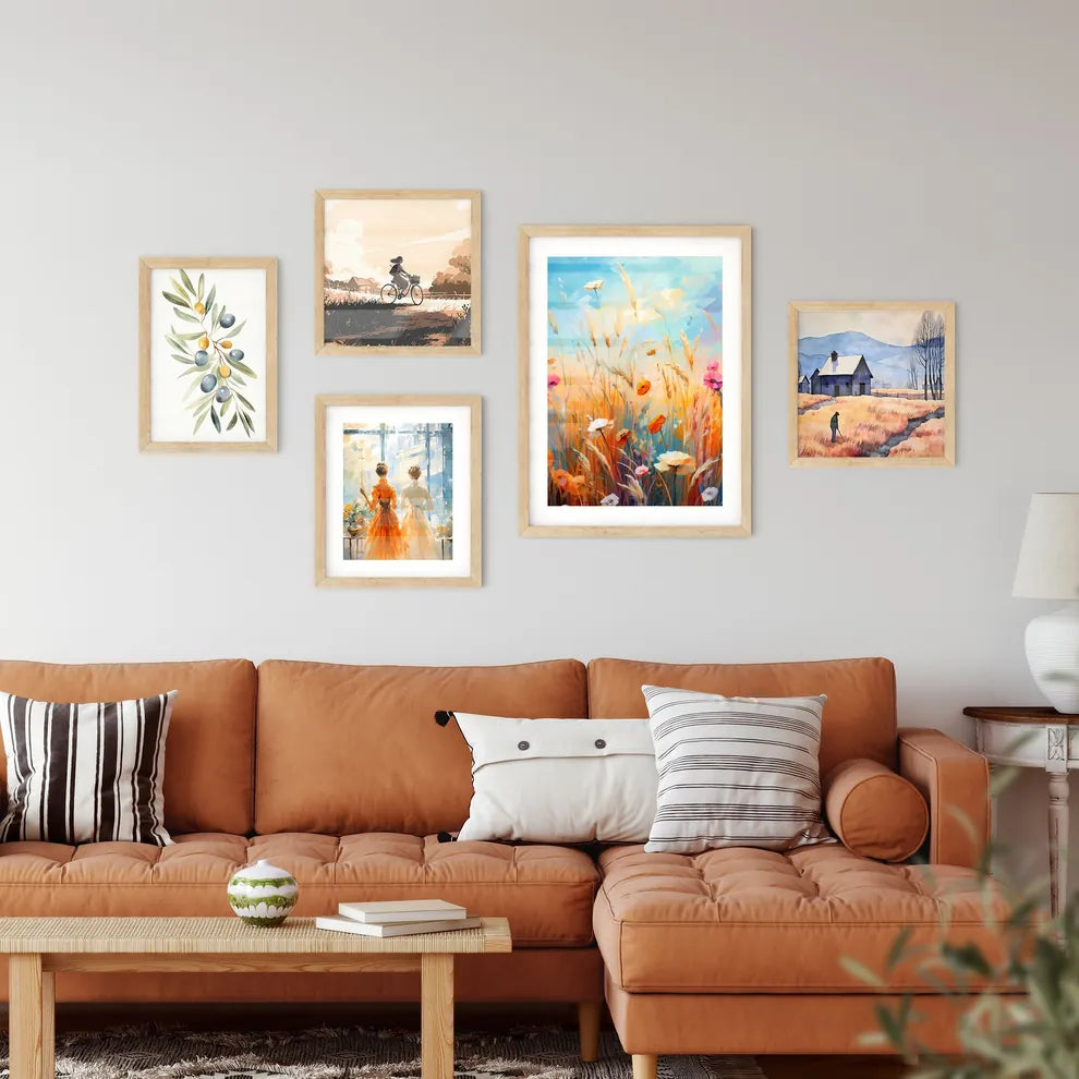 Wild Summer Grasses And Field Flowers - A Painting Of Flowers In A Field