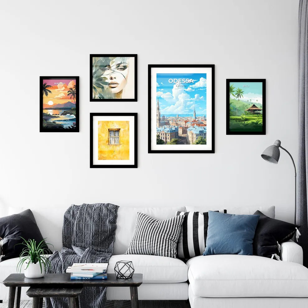 Odessa Ukraine Skyline - A City With Many Buildings And A Body Of Water - Customizable Travel Gift