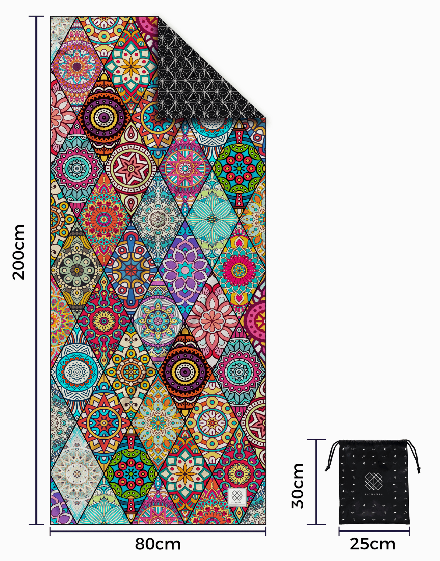 Towel 'SAMARKAND' (200x80cm) - XXL, Sand-free, Compact & Sustainable