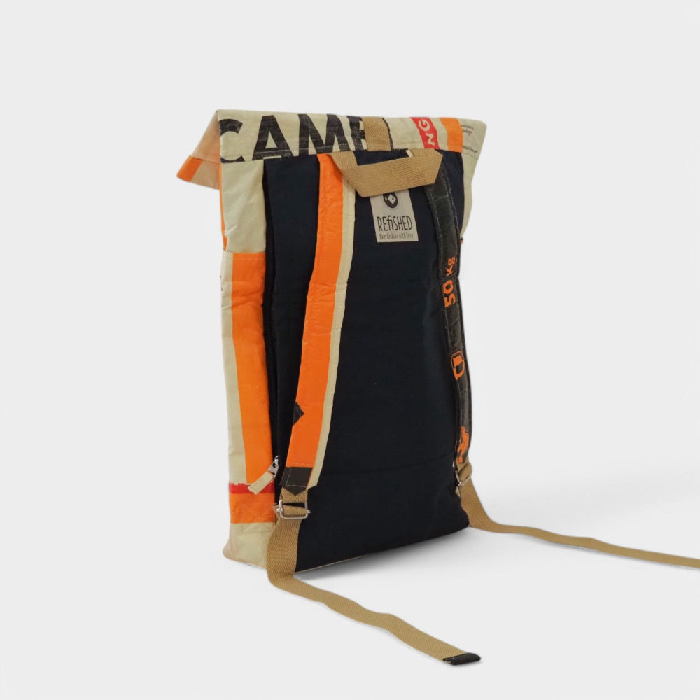 BACKPACK | Nachhaltiger Rucksack in beige-orange
