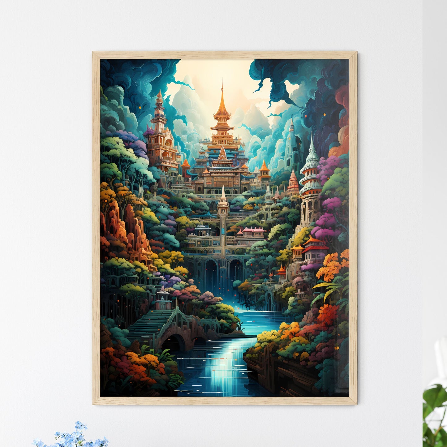 Travelling To Asian Countries Such As Thailand - A Colorful Castle In A Forest