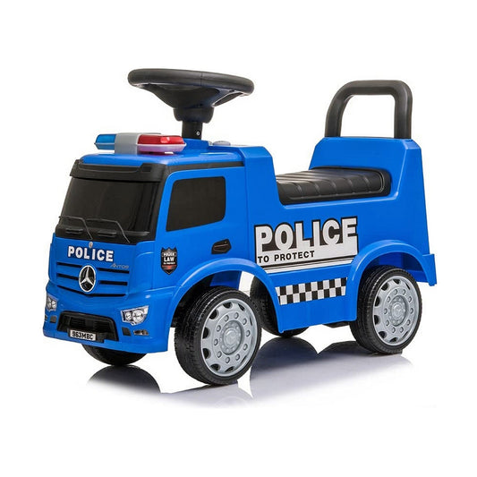 Tricycle Mercedes Actros 25 kg Blue with sound Police Truck (63,5 x 29