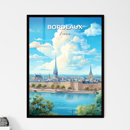 Bordeaux France Skyline - A City With A River And Trees  - Customizable Travel Gift