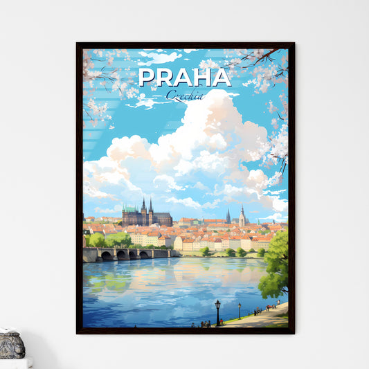 Praha Czechia Skyline - A City By A River  - Customizable Travel Gift