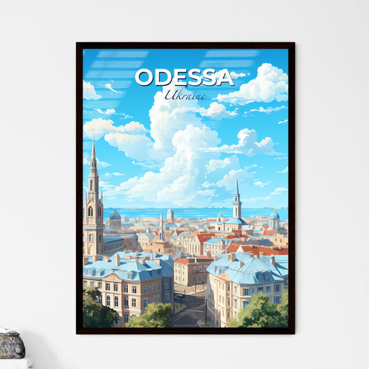 Odessa Ukraine Skyline - A City With Many Buildings And A Body Of Water  - Customizable Travel Gift