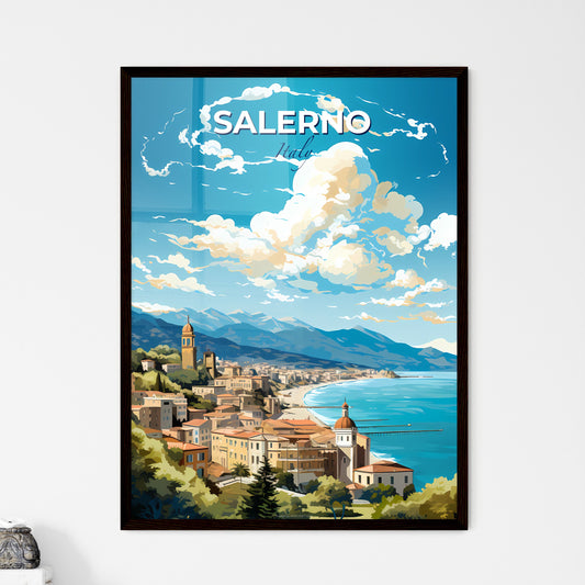 Salerno Italy Skyline - A City By The Sea  - Customizable Travel Gift