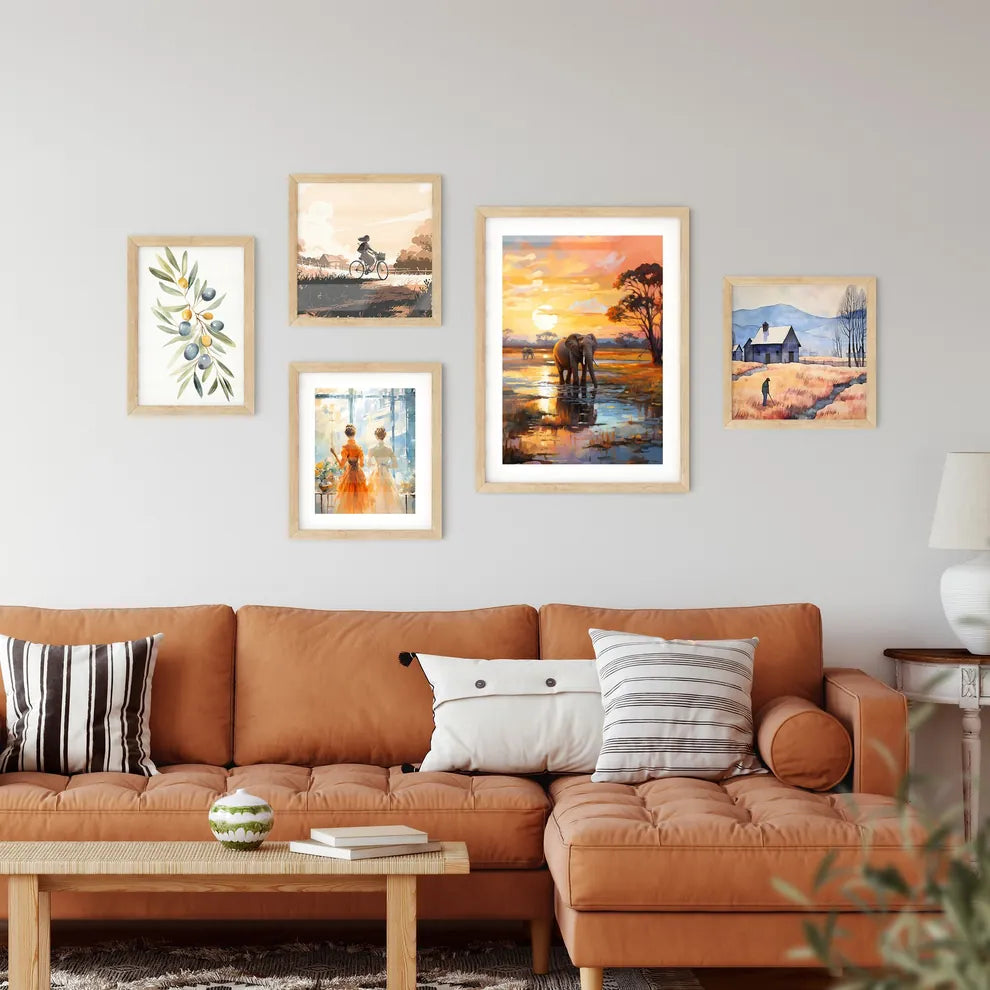 Herds Of Elephants On The Riverbank Of The Chobe - Elephants In A Swamp At Sunset
