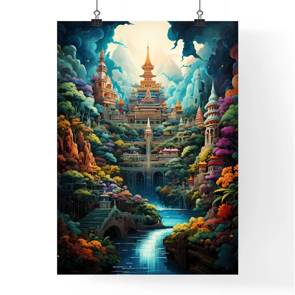 Travelling To Asian Countries Such As Thailand - A Colorful Castle In A Forest