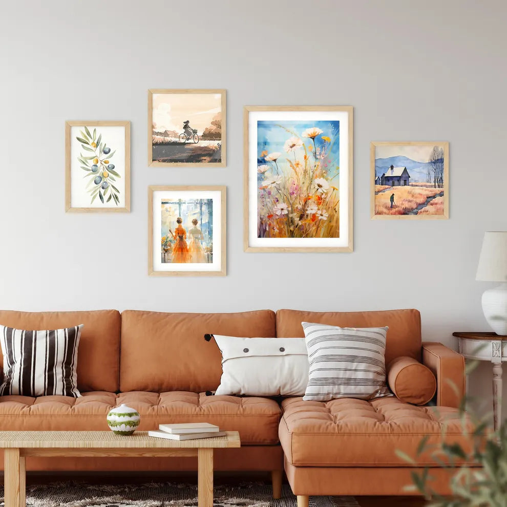 Wild Summer Grasses And Field Flowers - A Painting Of Flowers In A Field