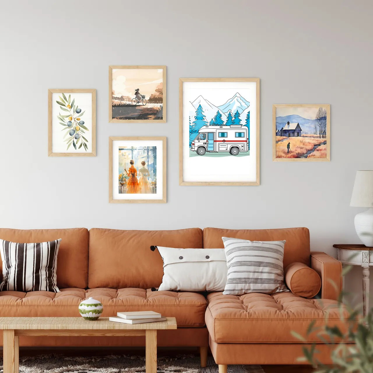 Ambulance Mini Bus Vector Illustration - A Cartoon Of A Camper Van