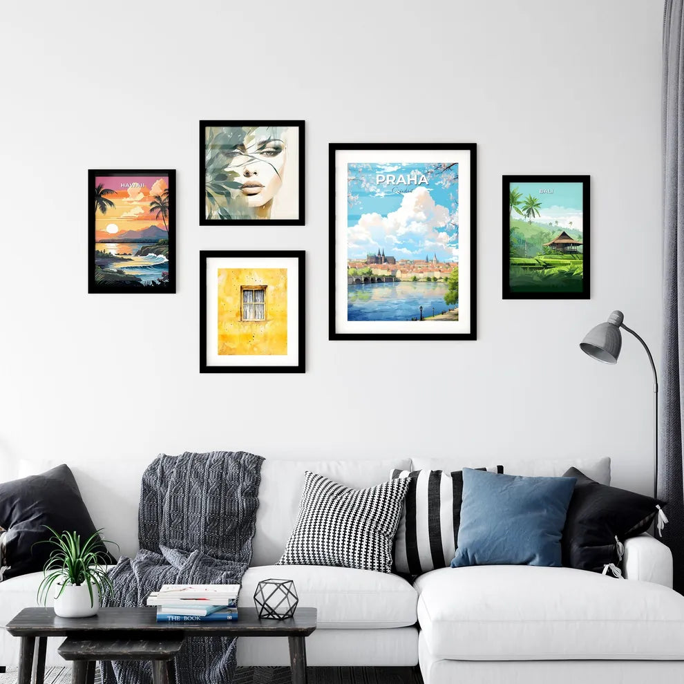 Praha Czechia Skyline - A City By A River  - Customizable Travel Gift