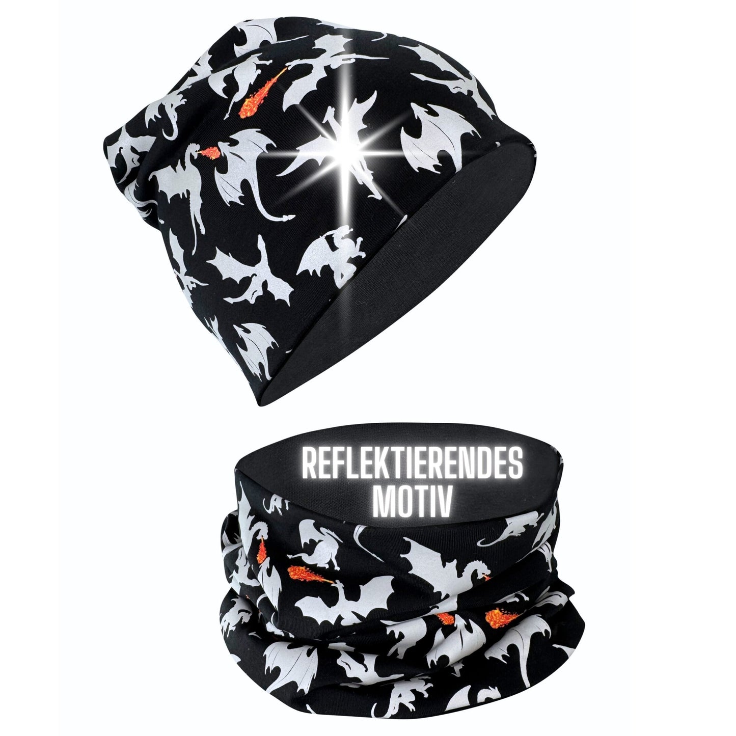 Kinder Reflektor Mütze & Loop Drachen