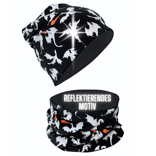Kinder Reflektor Mütze & Loop Drachen