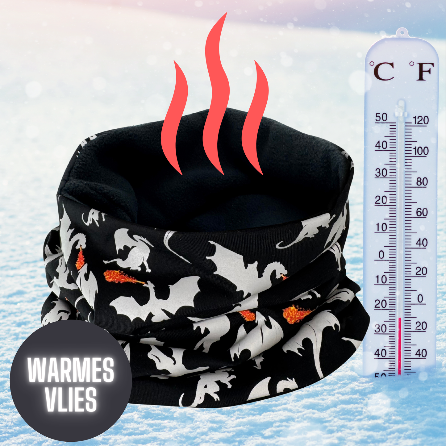 Kinder Reflektor Mütze & Loop Drachen