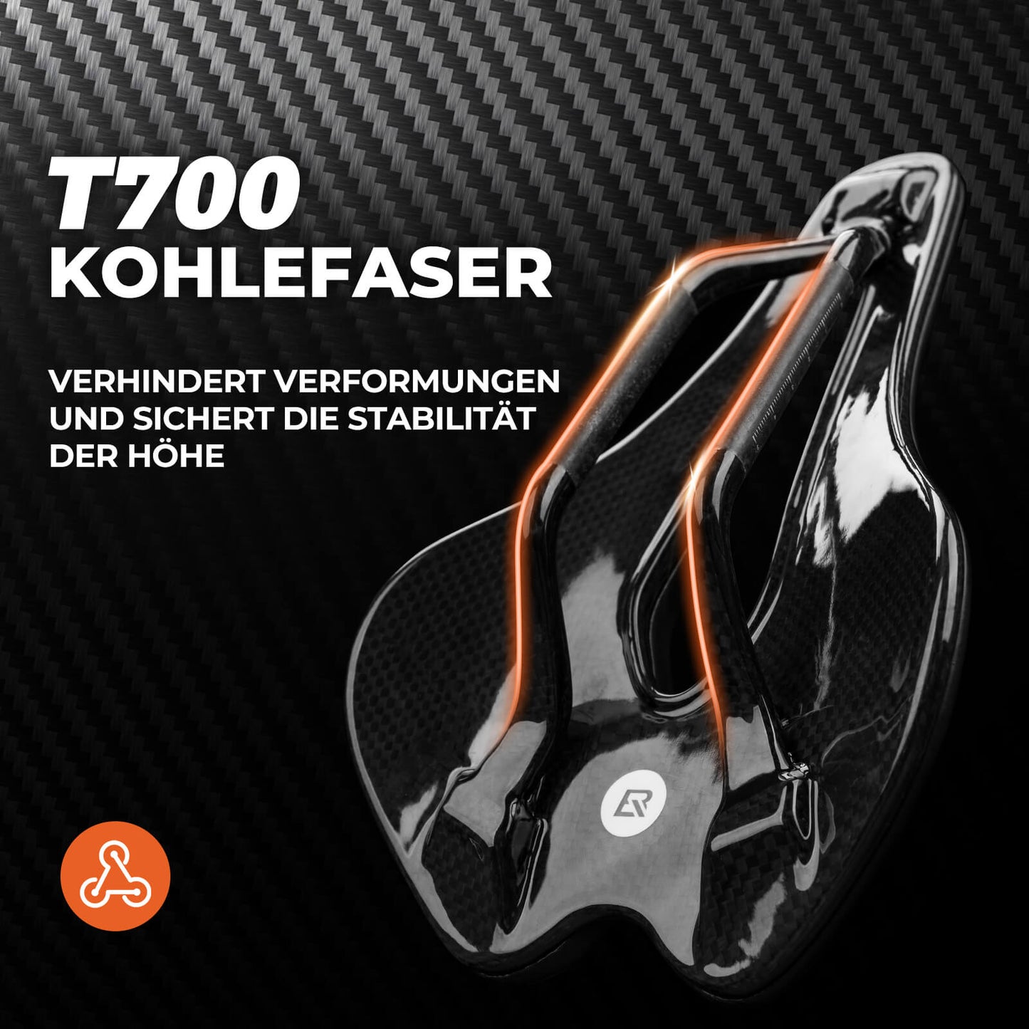Fahrradsattel Wasserdicht Ergonomischer  für MTB, Gravel, E-Bikes