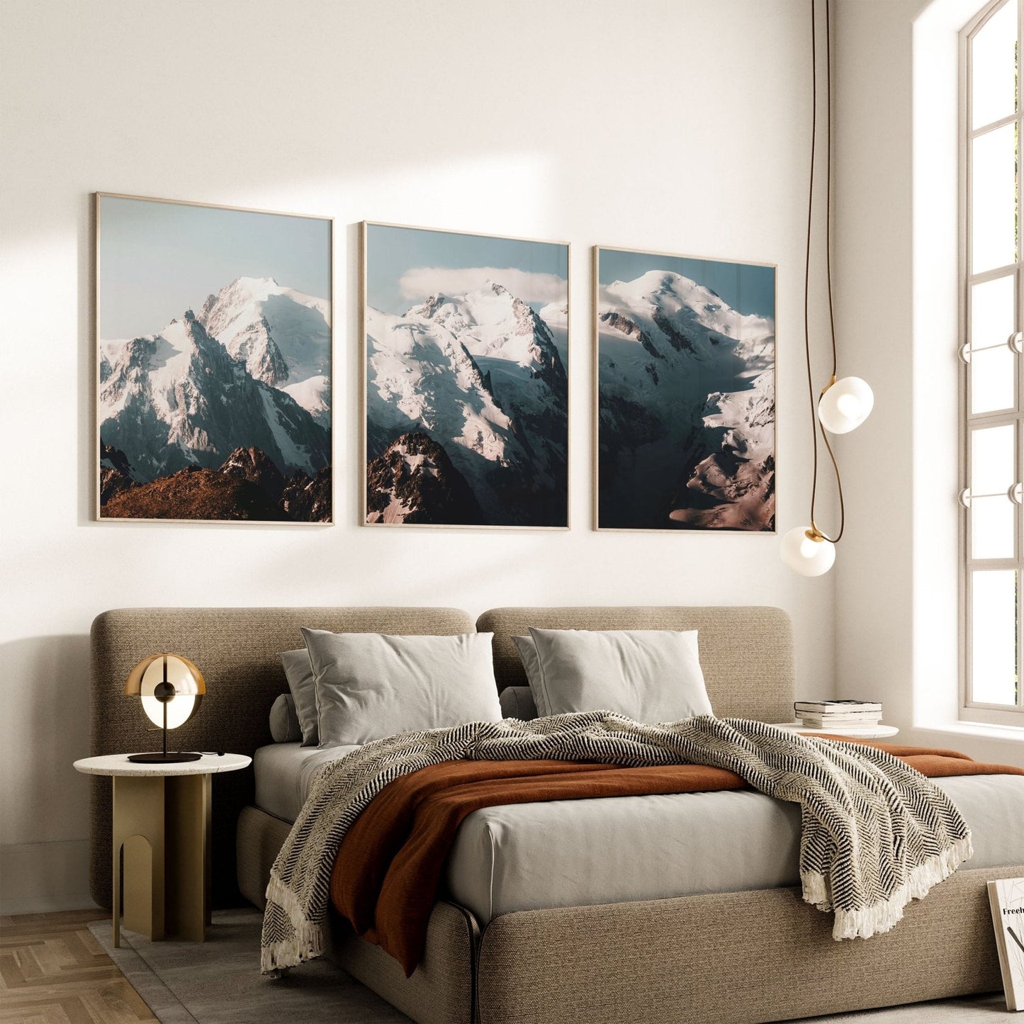Mont Blanc Massif – Chamonix, France (triptych)