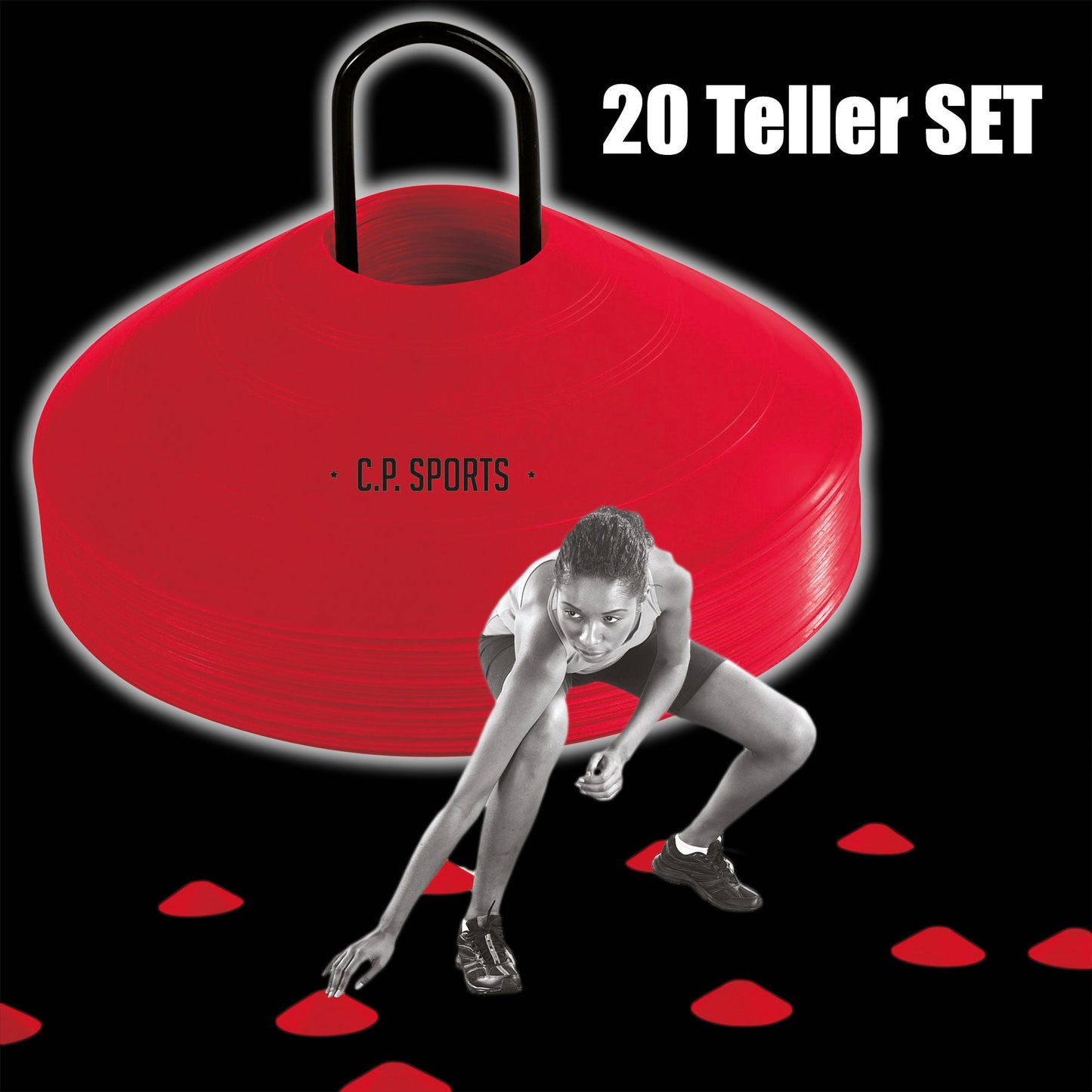 Markierungsteller für Sprints, Crossfit, MMA - Box etc. - G66