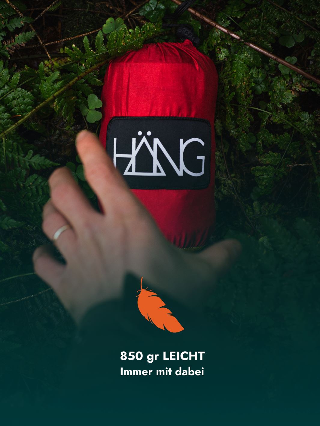 HÄNG Hängematte + Aufhängung