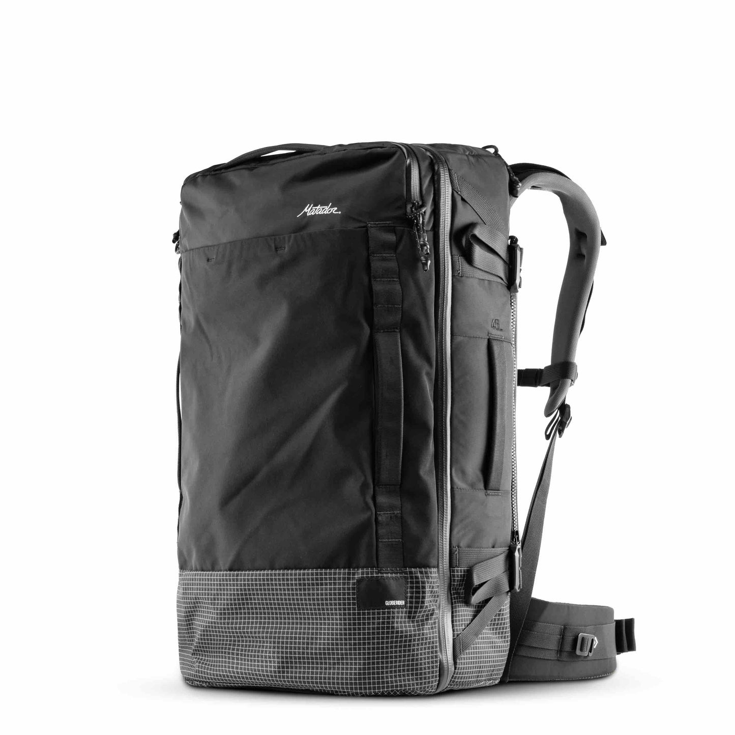 Matador GlobeRider45 Travel Backpack (black) - Handgepäckkonformer Rucksack für Weltreisen (45 liter) von Matador