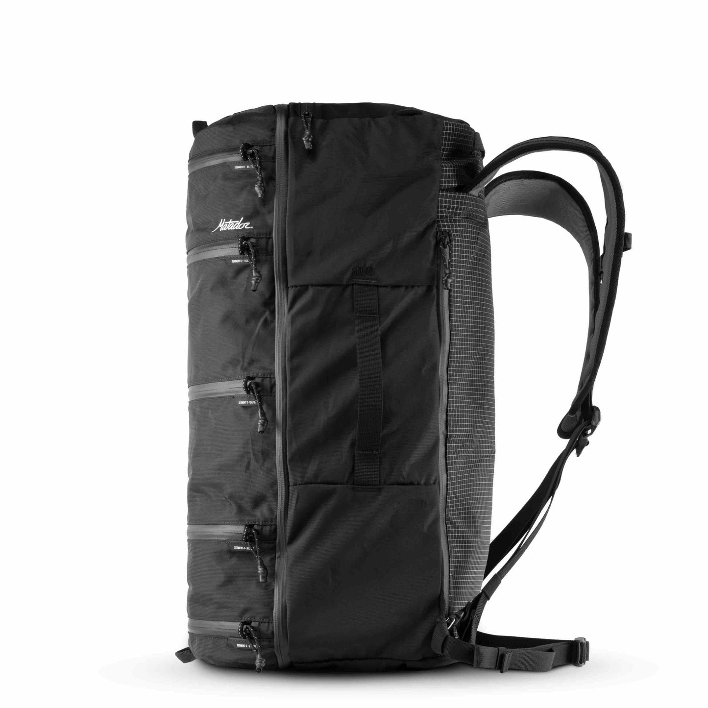 Matador SEG45 Travel Pack- robuster Rucksck mit segmentierten Taschen wie Würfel