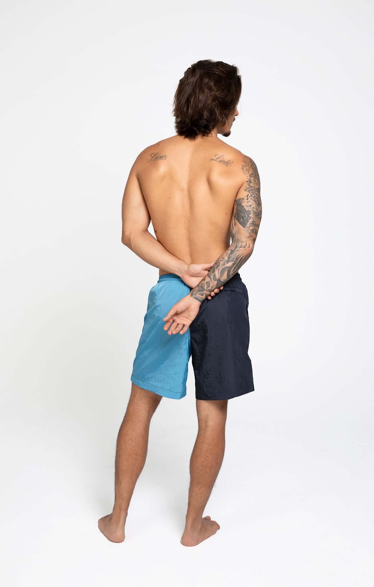 Dual Swim Shorts: Timeless Beachwear Piece
