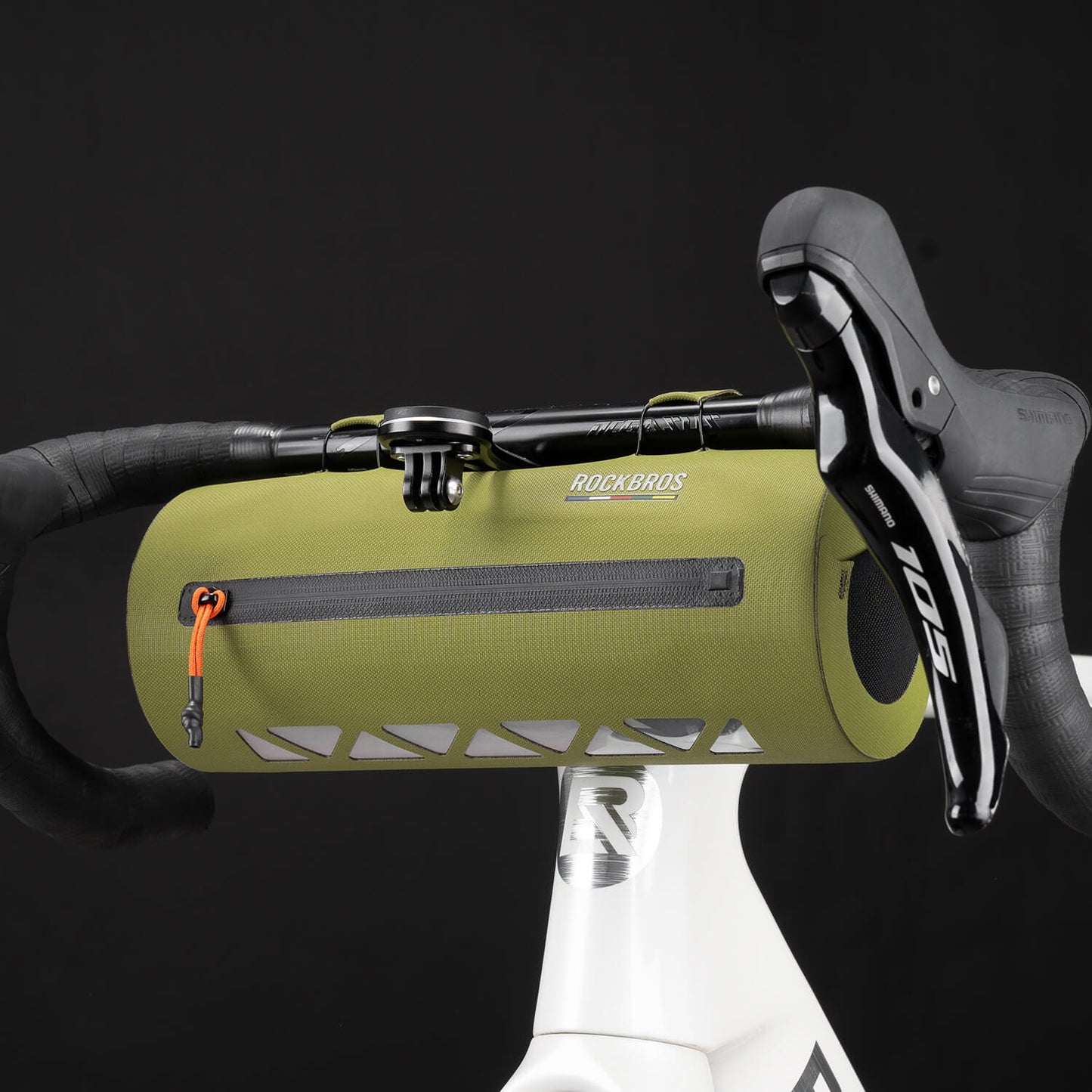 ROAD TO SKY 100 % Wasserdicht Lenkertasche 2L Grün