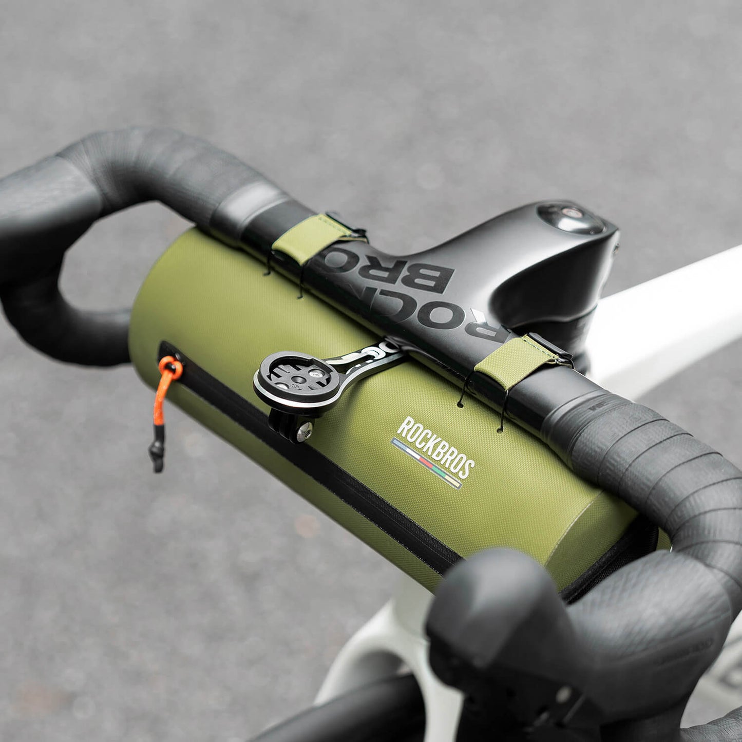 ROAD TO SKY 100 % Wasserdicht Lenkertasche 2L Grün