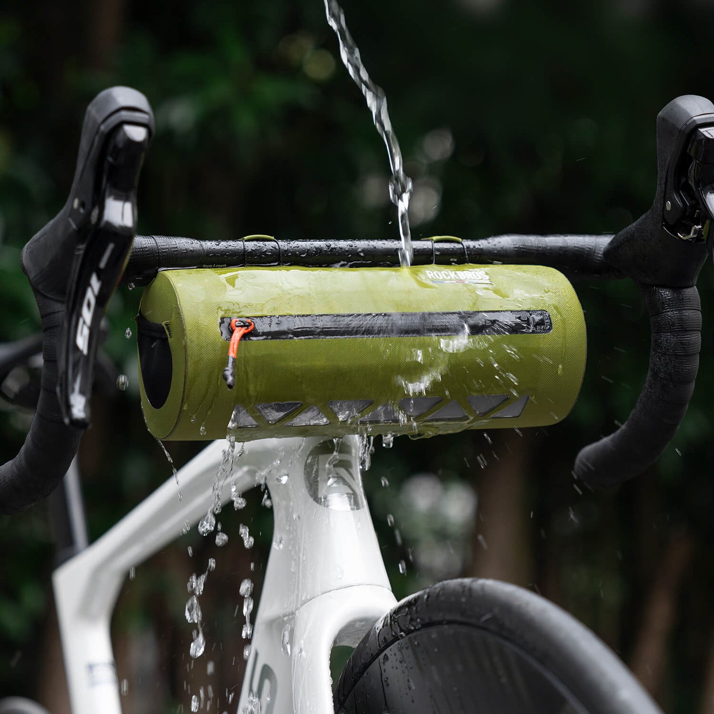 ROAD TO SKY 100 % Wasserdicht Lenkertasche 2L Grün