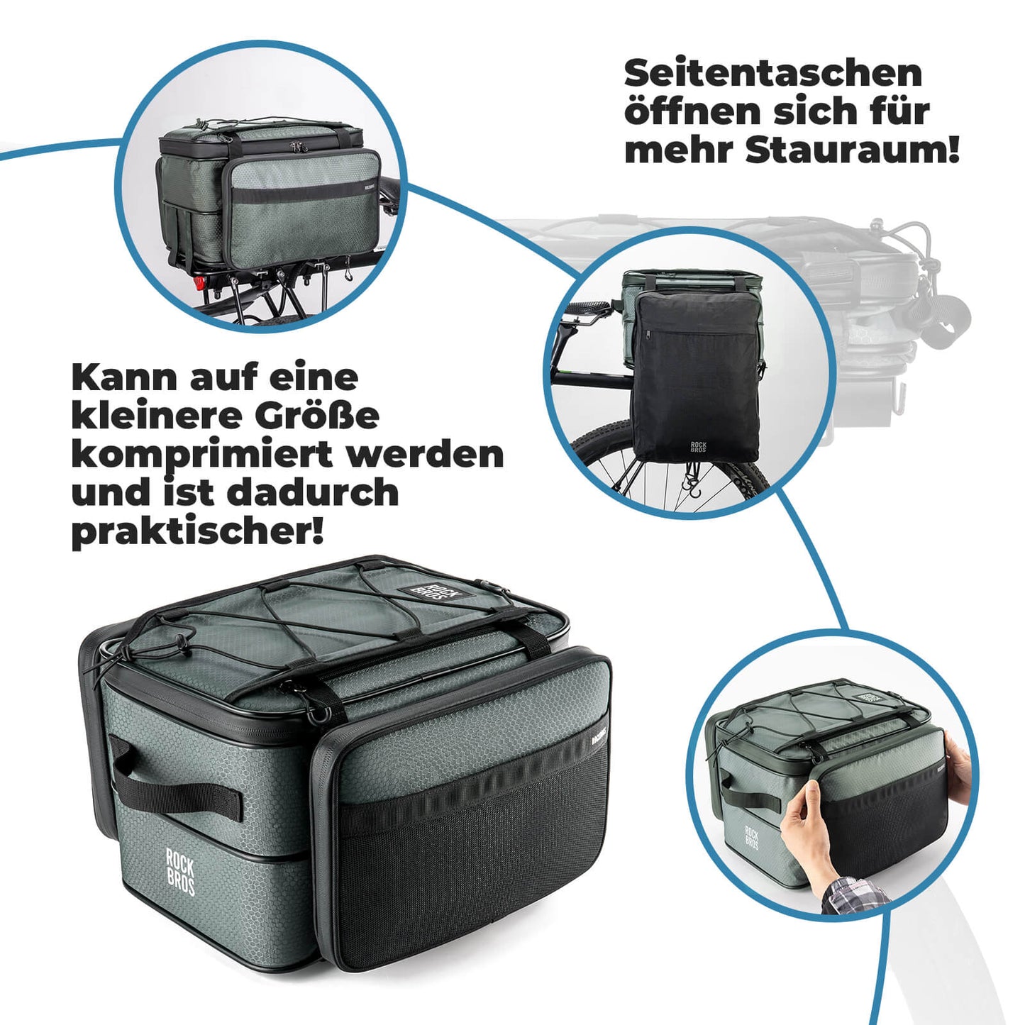 ROAD TO SKY Gepäckträgertasche Komprimierbar