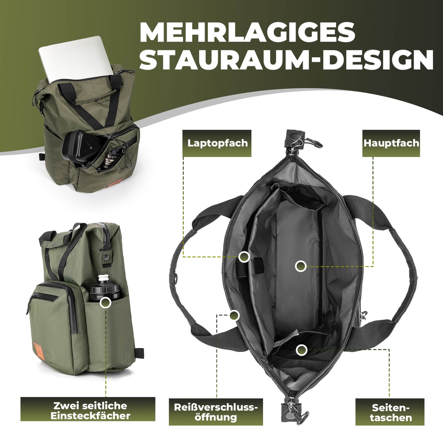 Fahrradtasche Lenkertasche für Brompton 10L+1.5L