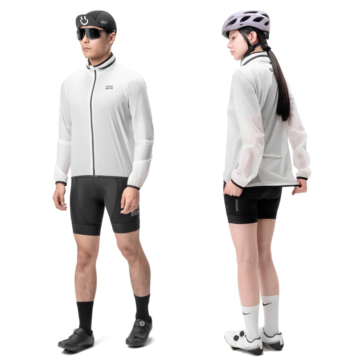 Leichte Fahrradjacke Nachleuchtend Faltbar Sommer Herren/Damen