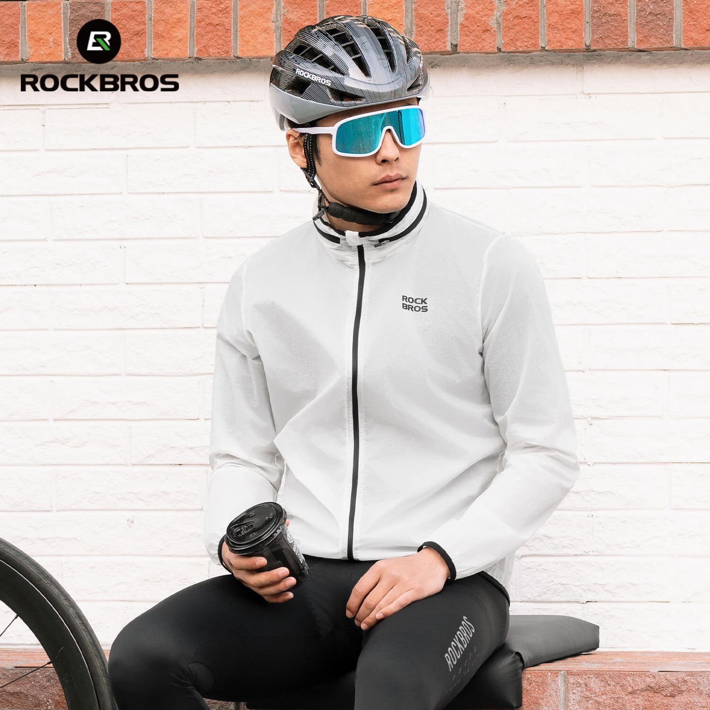 Leichte Fahrradjacke Nachleuchtend Faltbar Sommer Herren/Damen