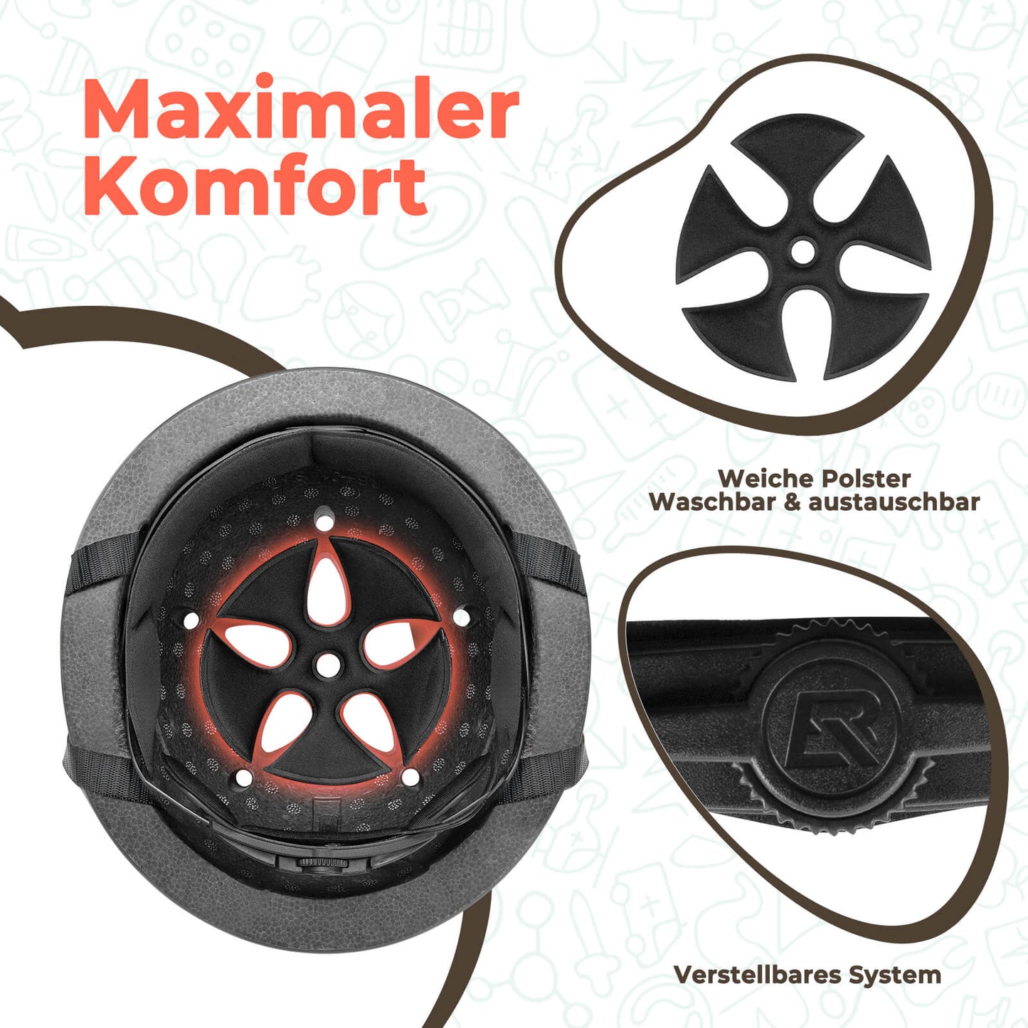 Kinderhelm Fahrradhelm 48-52cm 2-5 Jahre