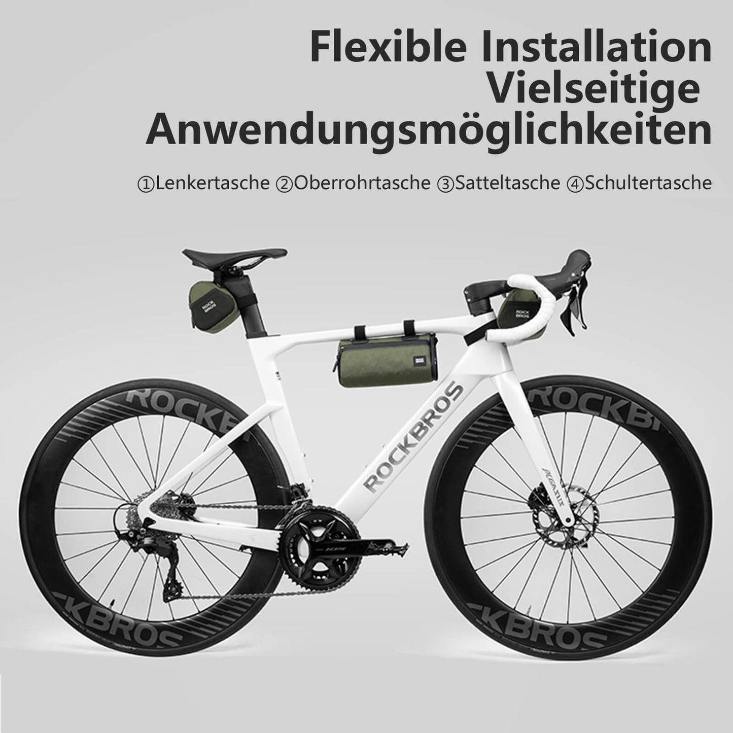 2-in-1 Fahrradtasche Set Wasserabweisend