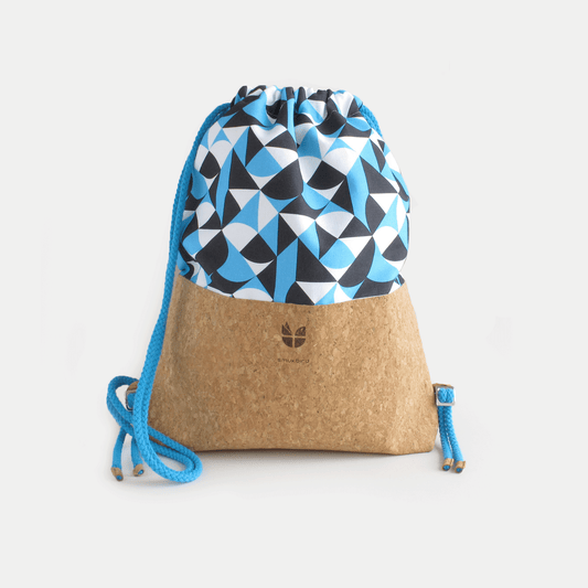 SmukBird Turnbeutel, Rucksack | aus Baumwolle und Kork | Shapes