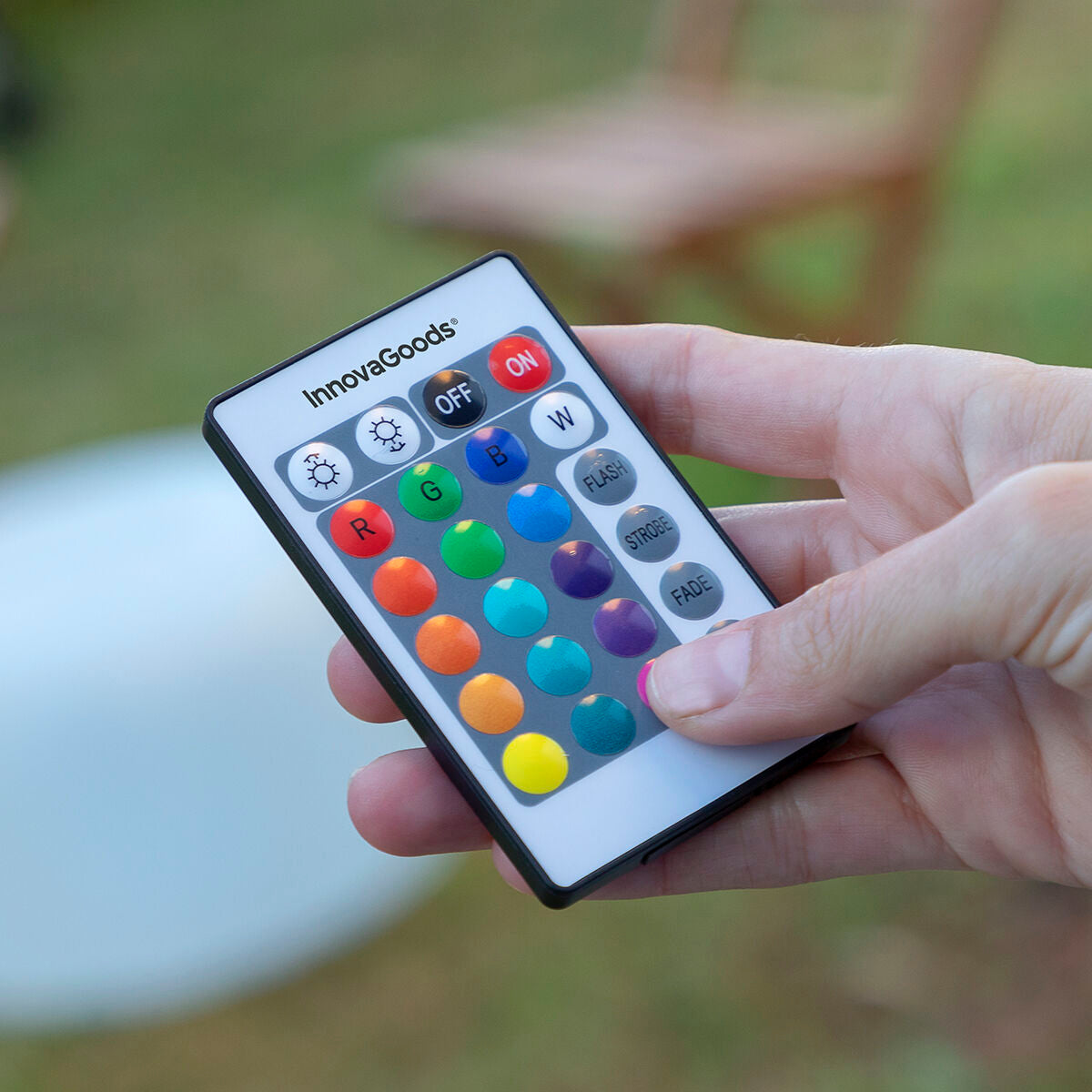 Inflatable Seat with Multicolour LED and Remote Control Pulight