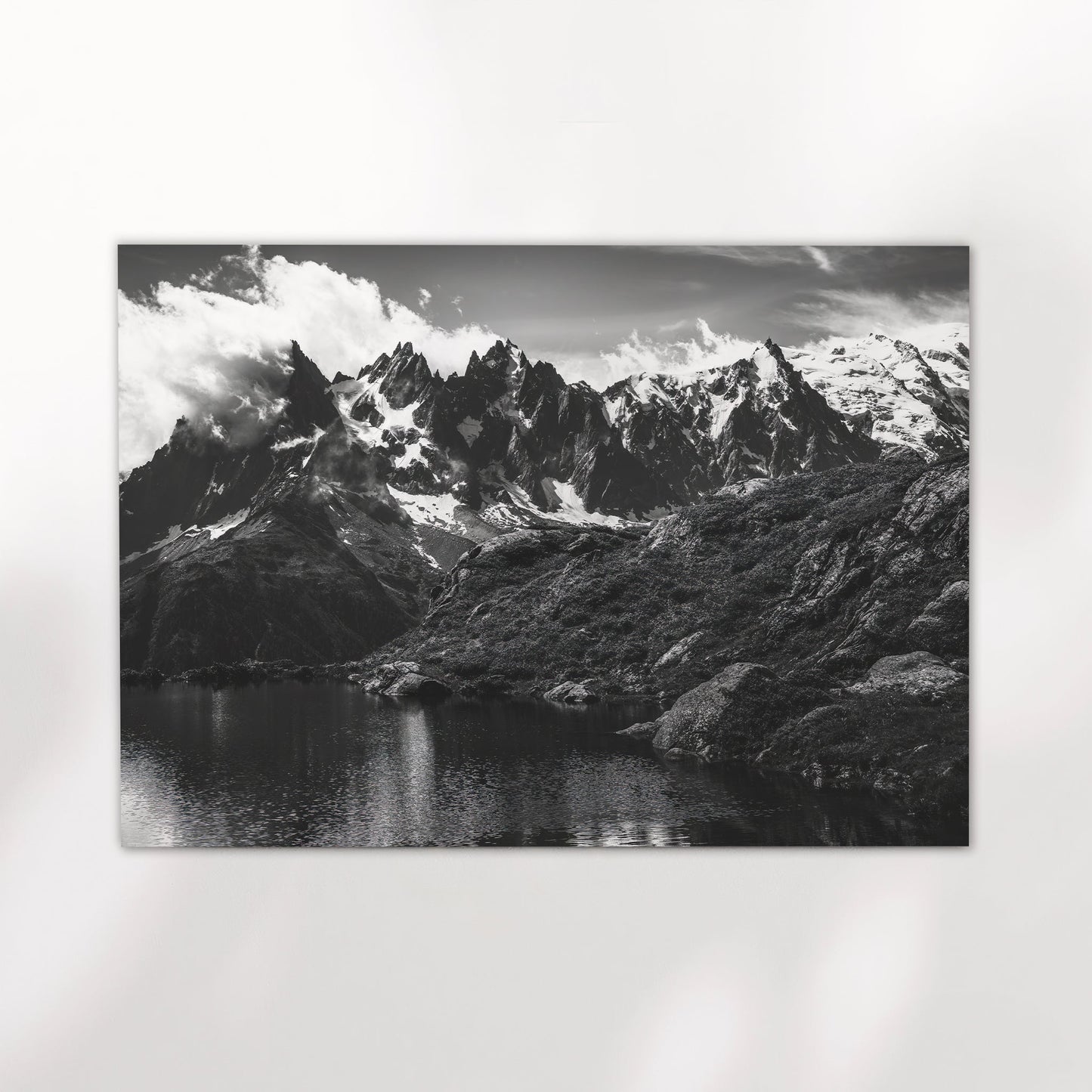 Lac Blanc – Chamonix, France (black & white)