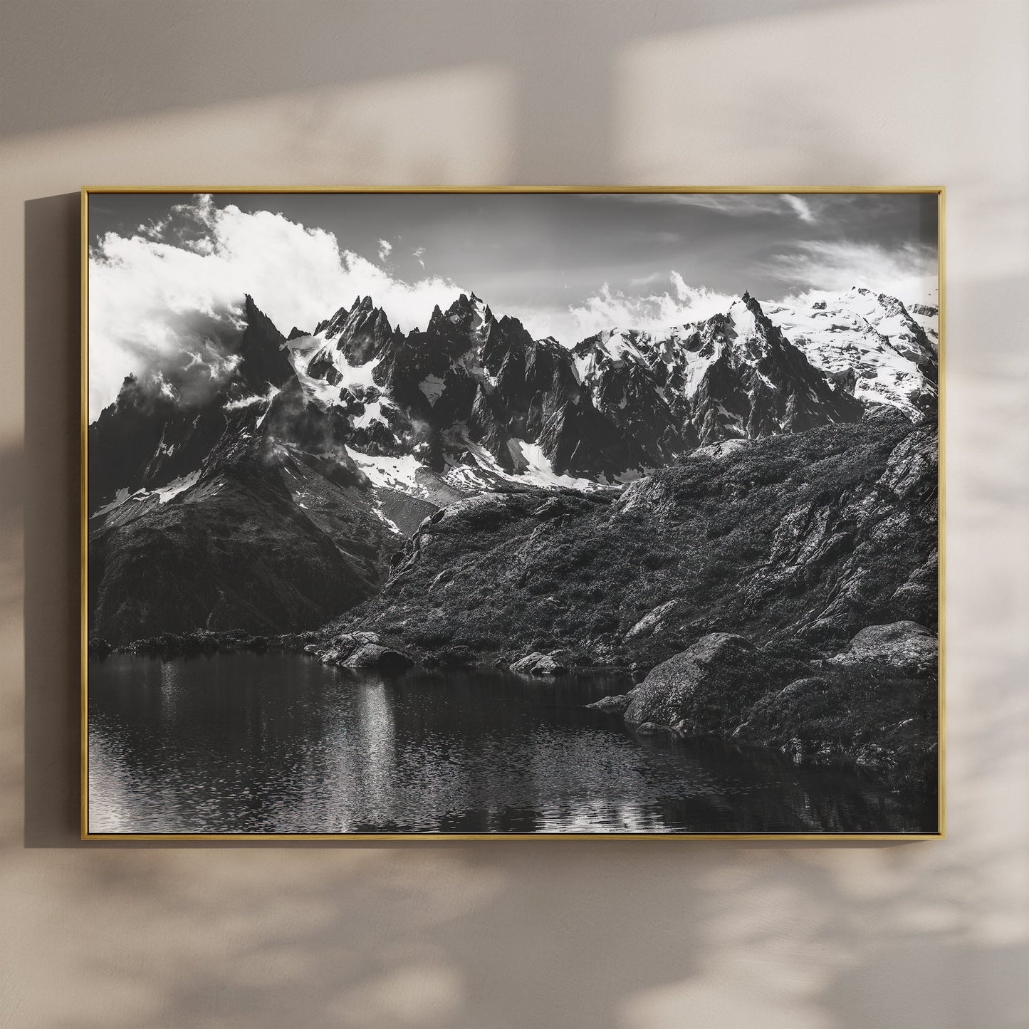 Lac Blanc – Chamonix, France (black & white)