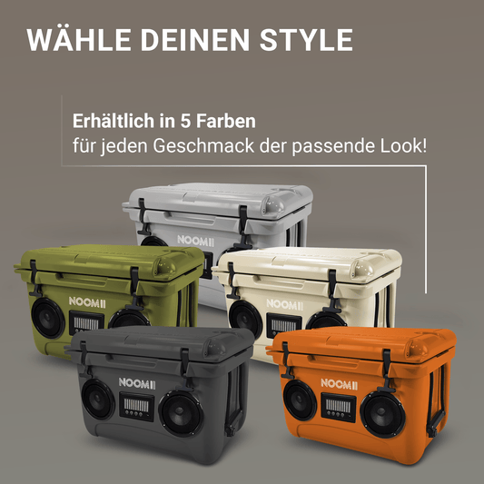 NooMii ColdBeats 35 – Kühlbox mit integriertem Bluetooth-Lautsprecher | 35L Volumen