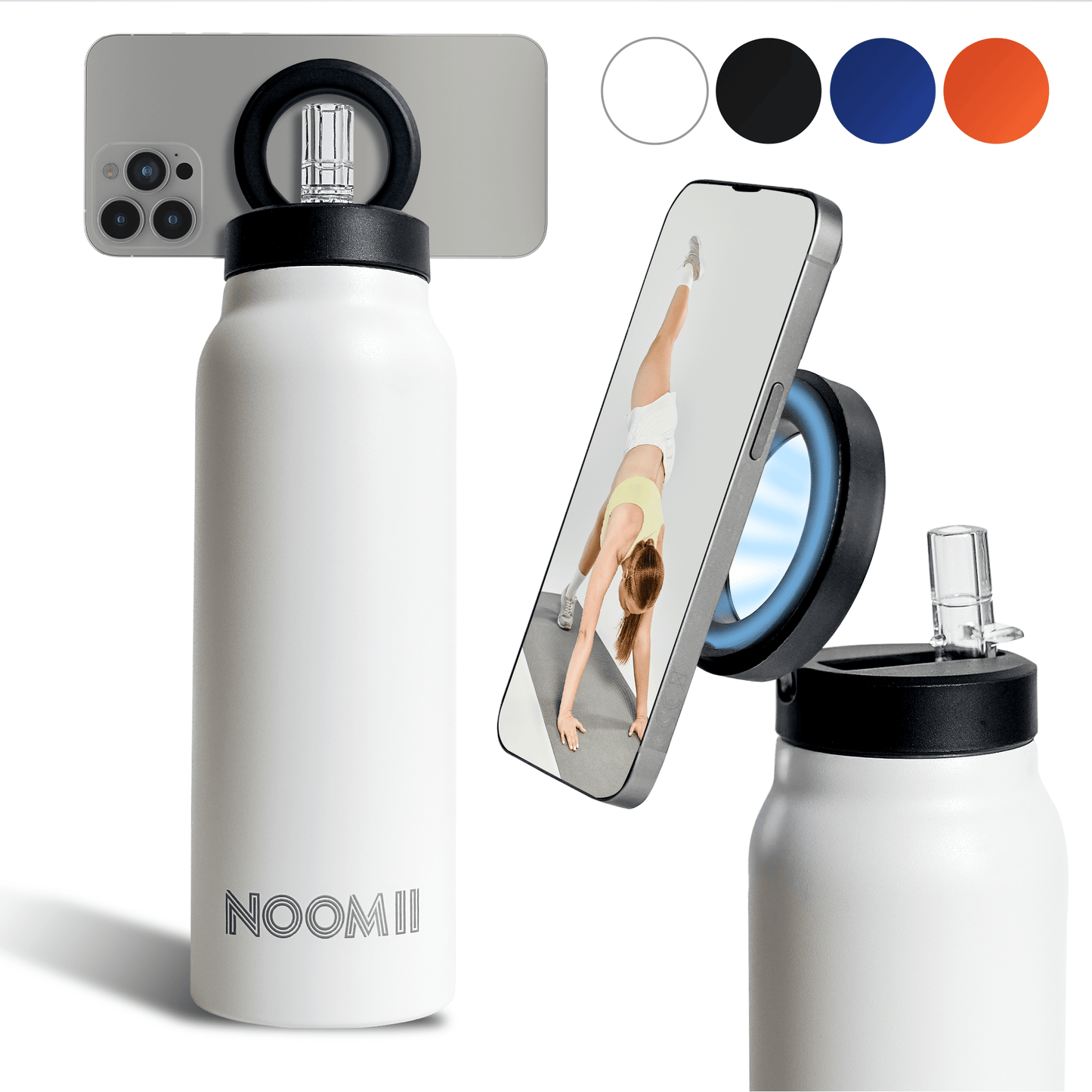 NooMii Edelstahl-Trinkflasche | Magsafe