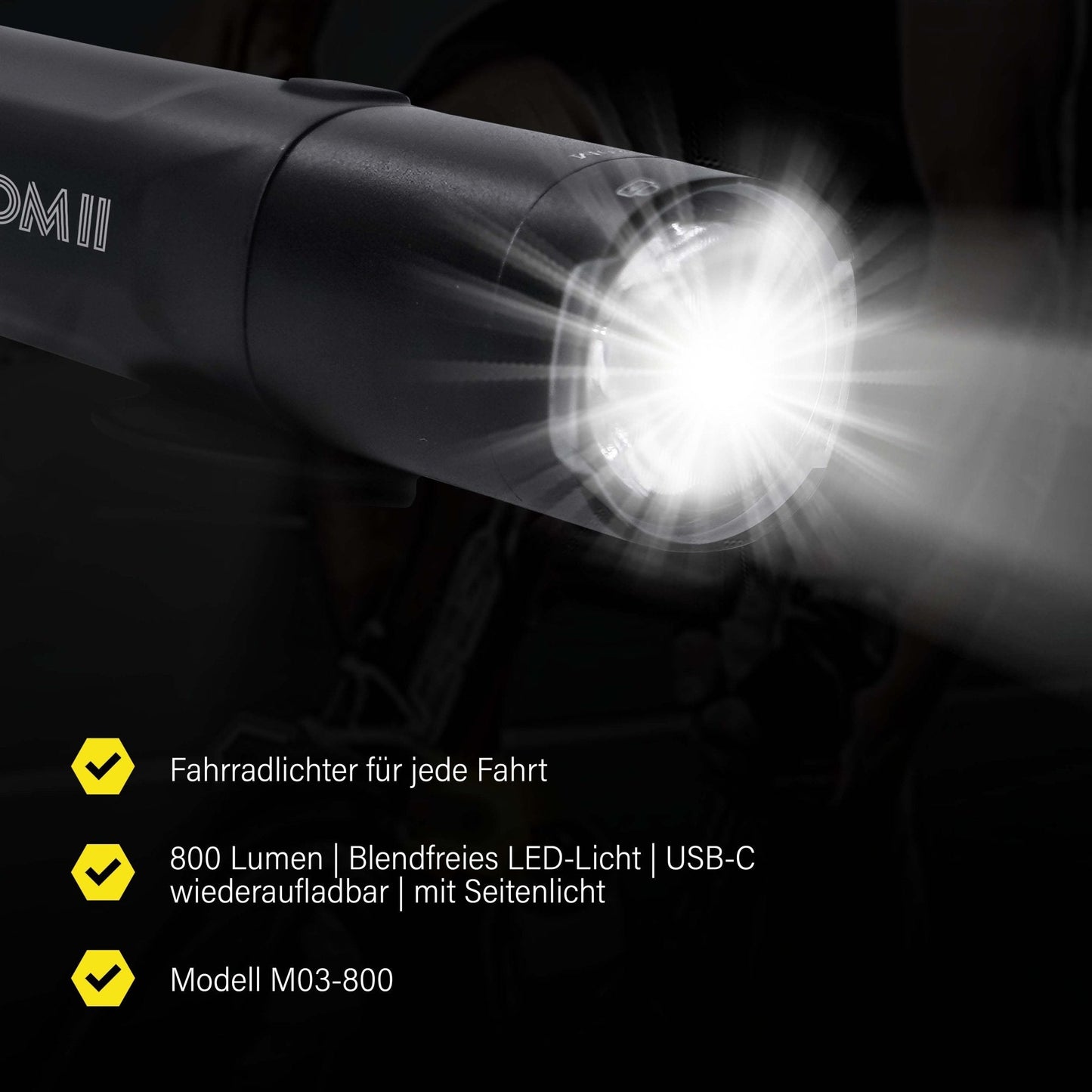 NooMii LED Fahrradlicht NM-M03
