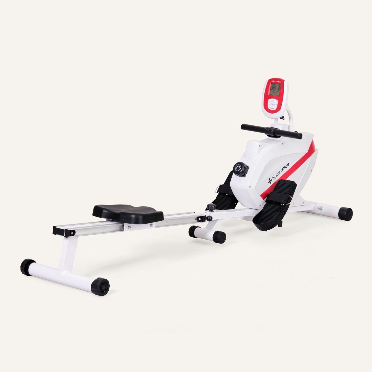 Magnetisches Rudergerät | 8 manuelle Widerstandsstufen | klappbar | weiß
