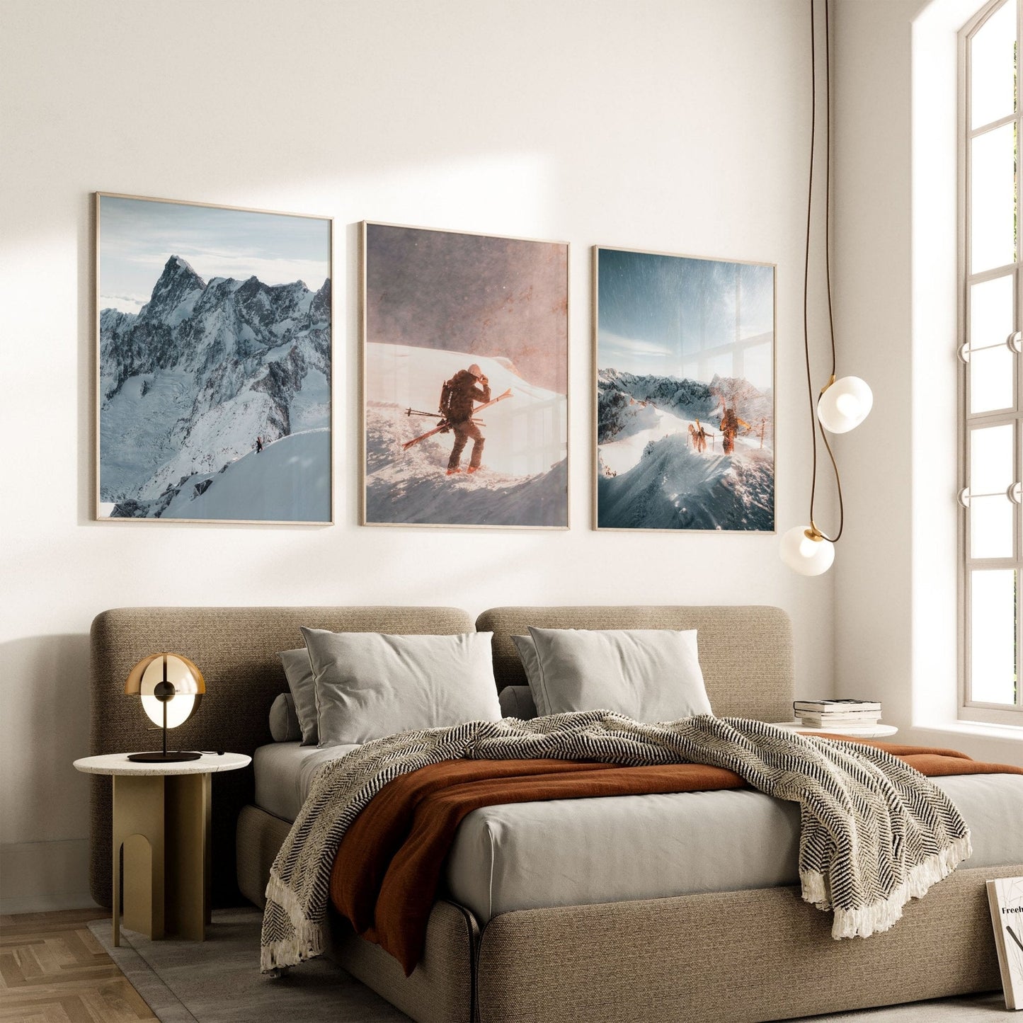 Skiing the Vallée Blanche – Chamonix, France (Set of 3)